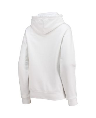 Women's White Washington Commanders Fleece Pullover Hoodie