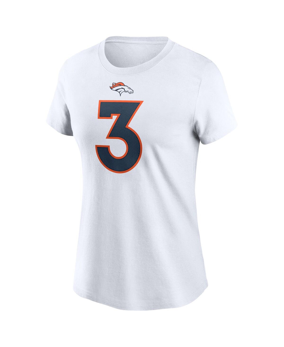 Women's Nike Russell WilsonDenver Broncos Player Name & Number T-shirt - White