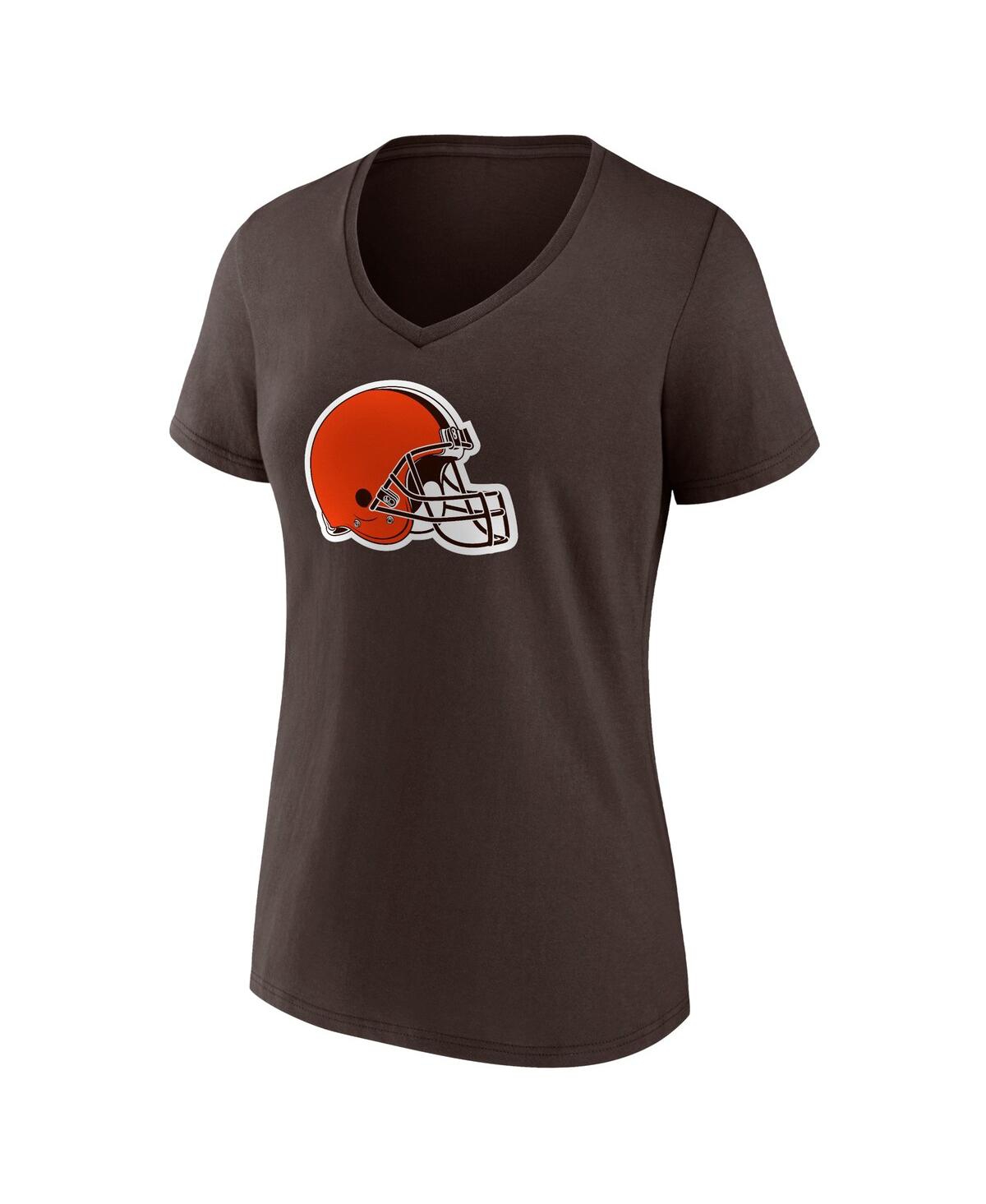 Fanatics Women's  Deshaun Watson Brown Cleveland Browns Player Icon Name And Number V-neck T-shirt In Brown