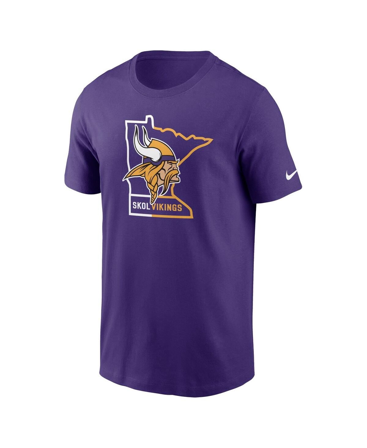 Shop Nike Men's  Purple Minnesota Vikings Essential Local Phrase T-shirt