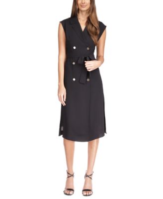 Michael Kors Women's Button-Front Belted Trench Dress, Regular & Petite & Reviews - - - Macy's