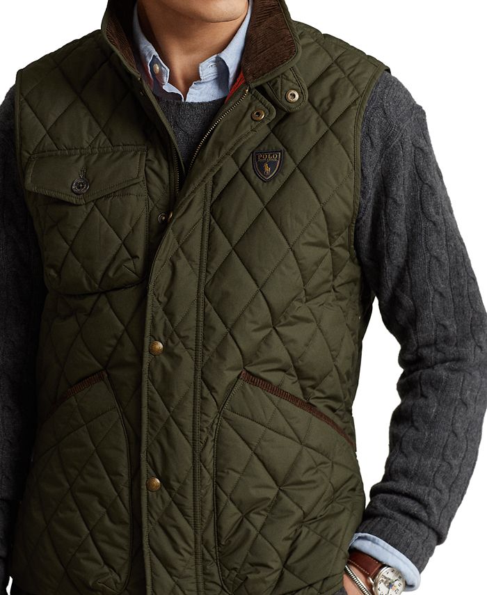 Polo Ralph Lauren Men's WaterRepellent Quilted Vest & Reviews Coats