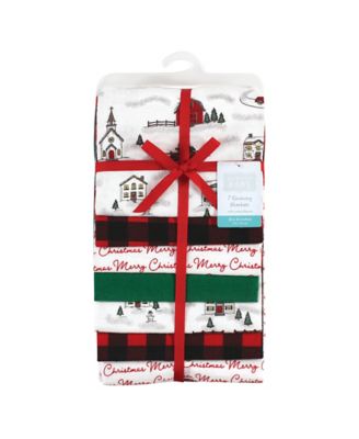 Soft Flannel Blend Baby Swaddling Blanket Set