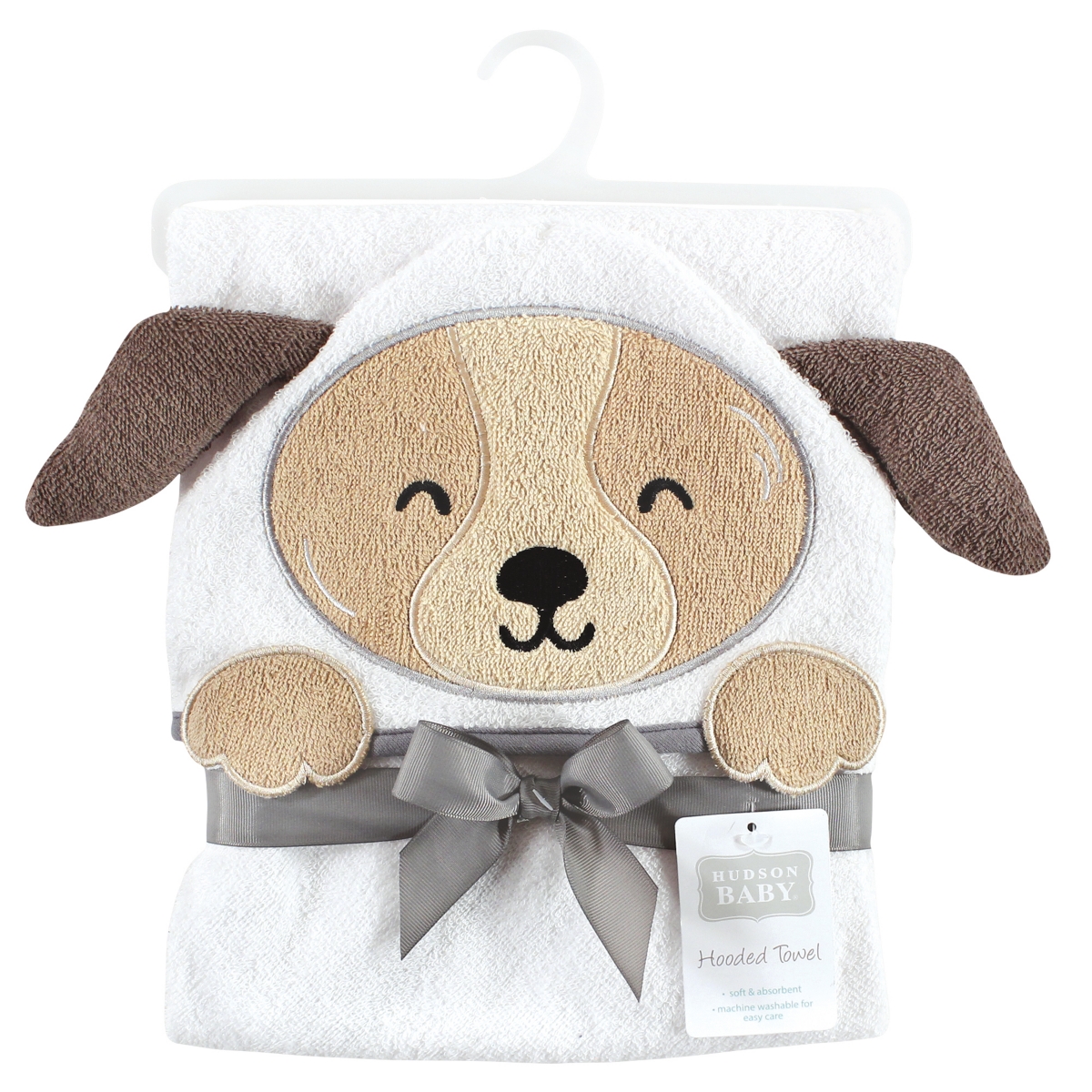 Hudson Baby Boys Playful Creature Hooded Towel (Cotton-Poly Blend