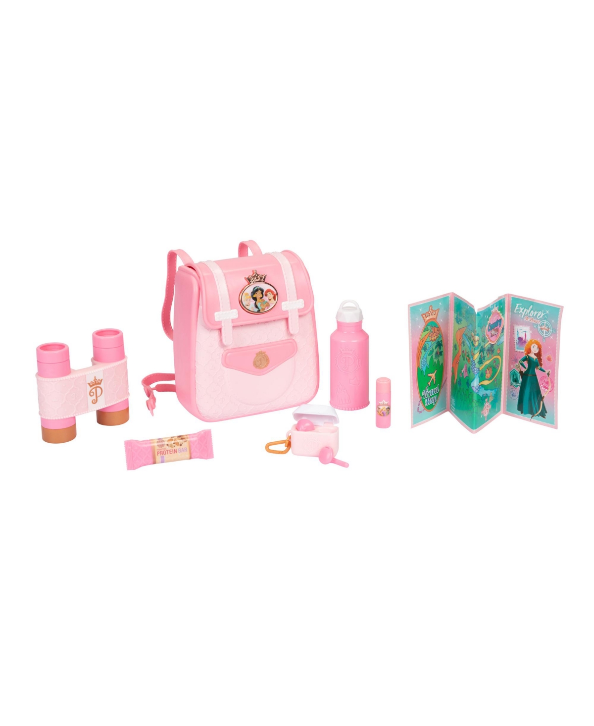 Shop Disney Princess The Style Collection Trendy Traveler Child Backpack With 6 Accessories In Multicolor