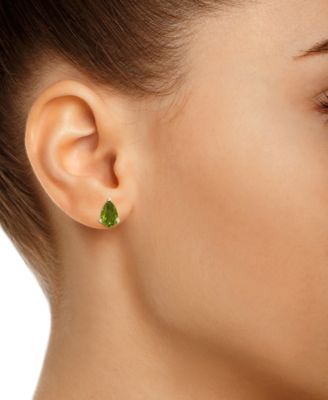 Peridot (1-7/8 ct. t.w.) Stud Earrings in 14K White Gold