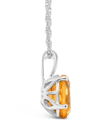 Citrine (2-1/2 ct. t.w.) Pendant Necklace in 14K White Gold