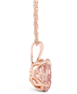 Morganite (2-1/2 ct. t.w.) Pendant Necklace in 14K Rose Gold
