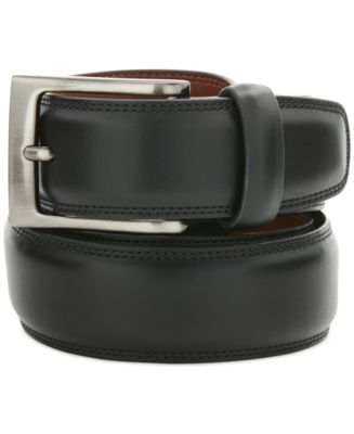 Perry Ellis Portfolio Men's Leather Dress Belt - Macy's