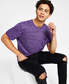 Men's Classic-Fit Marled Waffle-Knit T-Shirt, Created for Macy's 