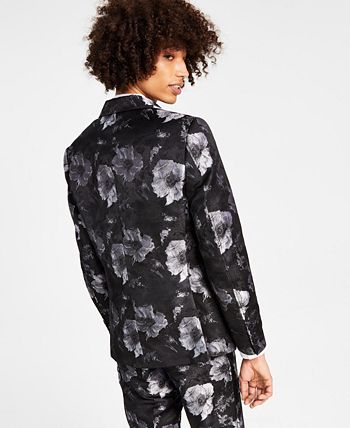 I.N.C. International Concepts Men s Elm Slim Fit Floral Jacquard