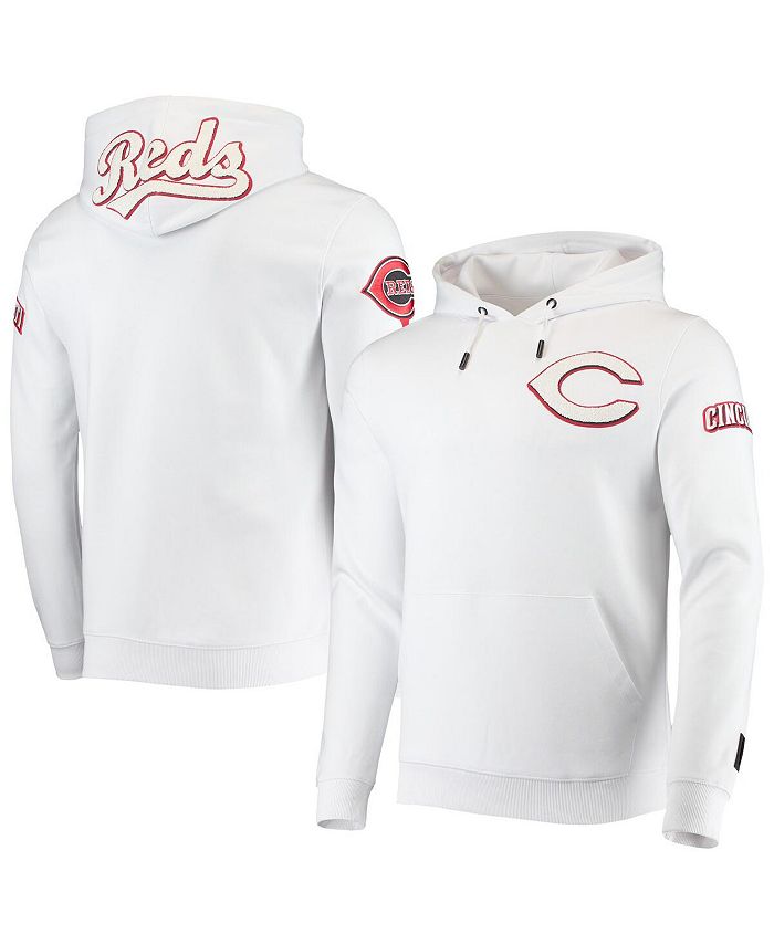 Pro Standard Men's White Cincinnati Reds Logo Pullover Hoodie - Macy's