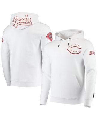 Men's Pro Standard White Cincinnati Reds Logo Pullover Hoodie - Macy's
