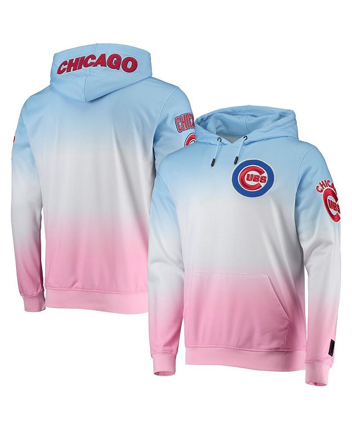 Pro Standard Men's Blue, Pink Chicago Cubs Ombre Pullover Hoodie