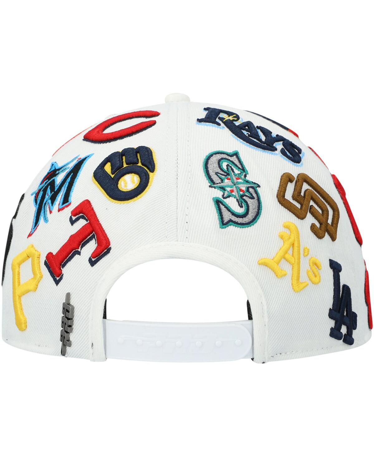 Shop Pro Standard Men's  White Mlb Pro League Wool Snapback Hat