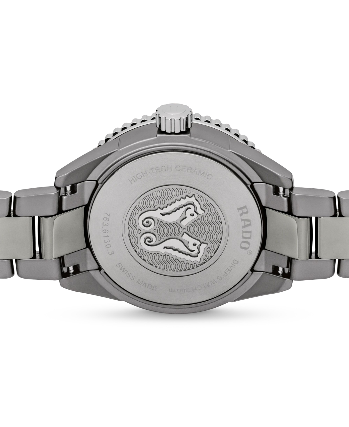 Shop Rado Men's Swiss Automatic Captain Cook Gray High Tech Ceramic Bracelet Watch 43mm