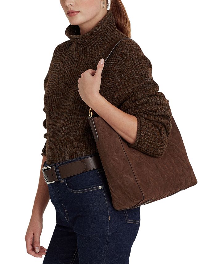 Lauren Ralph Lauren Suede Medium Adley Bucket Bag Macy's