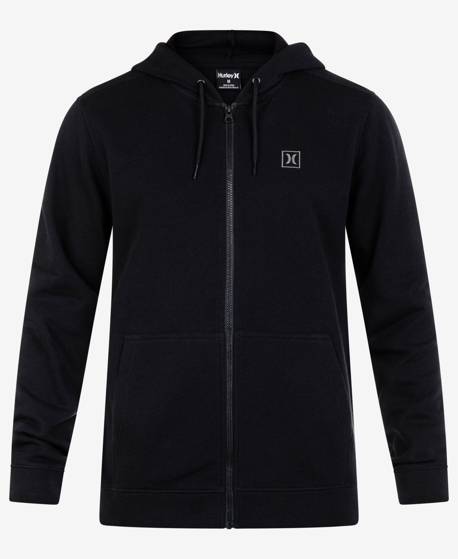 Men's Icon Chest Logo Full Zip Hooded Sweatshirt