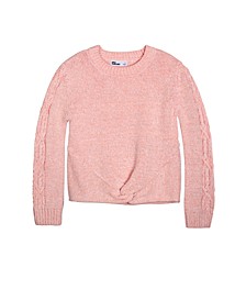 Little Girls Twist Front Sweater