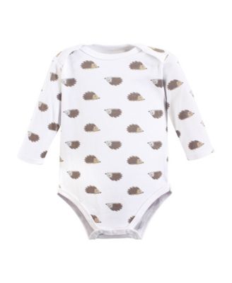 Baby Boys Hudson Unisex Essential Long-Sleeve Cotton Bodysuit Triple Set