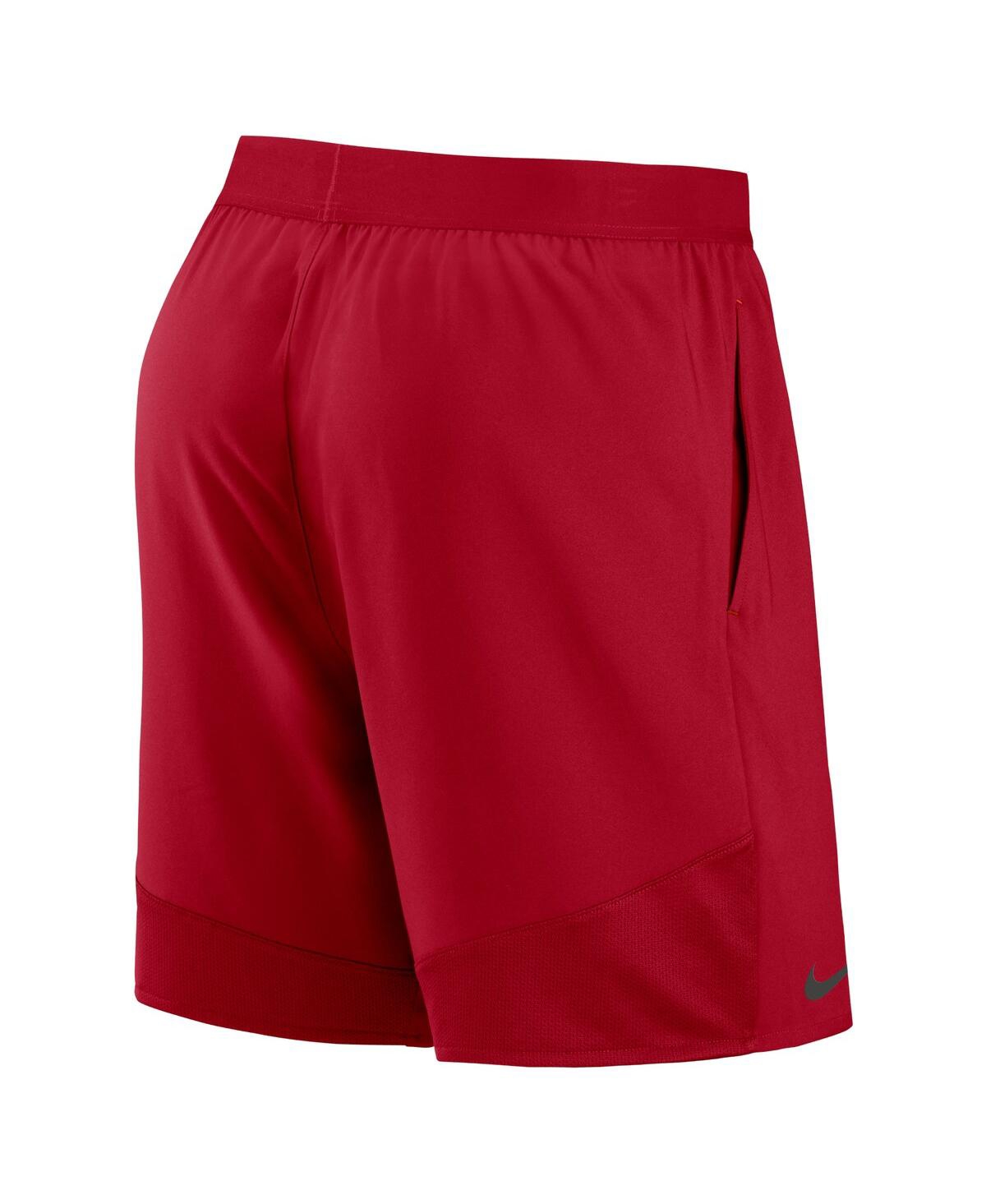 Shop Nike Men's  Red Tampa Bay Buccaneers Stretch Woven Shorts