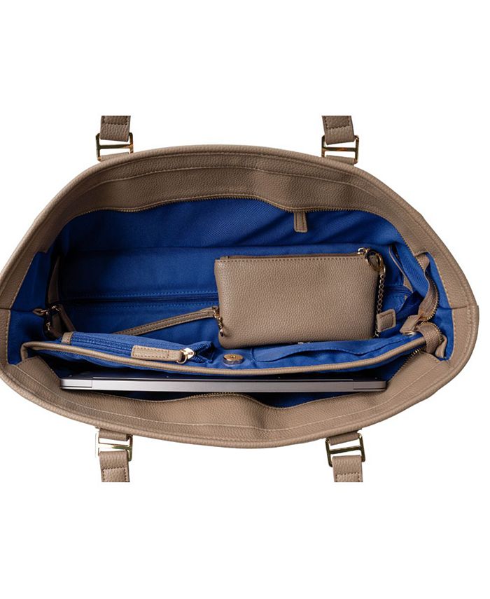 MinkeeBlue Convertible Organizational Nilah Tote Bag With Lunch Bag Macy's