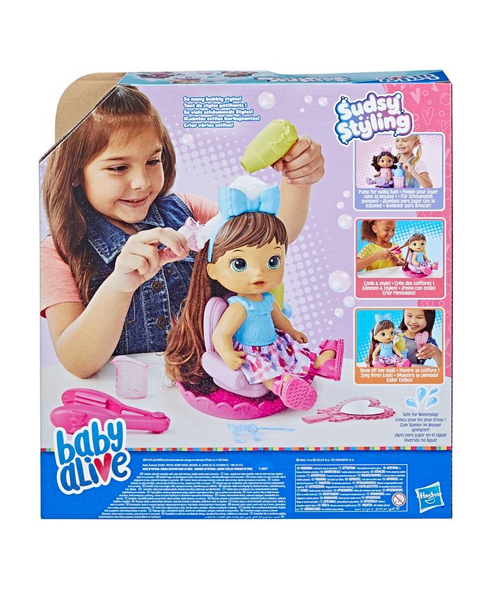 Baby Alive Sudsy Styling Doll Set Macy's
