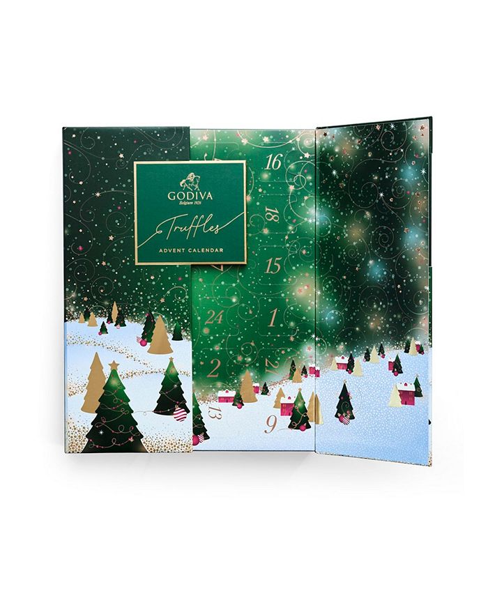 Godiva Holiday Luxury Chocolate Truffles Advent Calendar 24 Pieces Godiva Holiday Luxury Chocolate Truffles Advent Calendar 24 Pieces