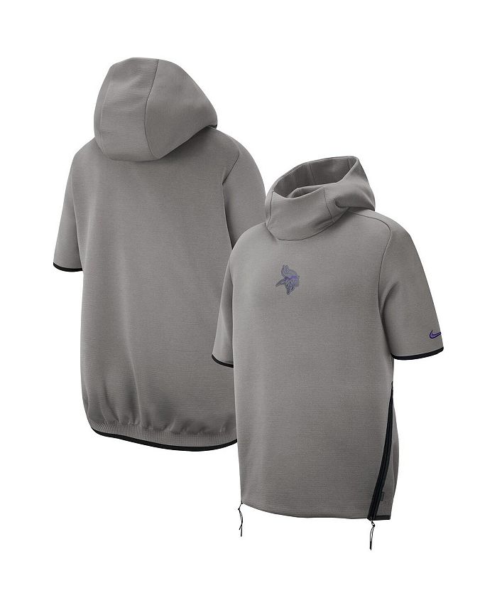 Nike Men's Gray Minnesota Vikings 2019 Sideline Repel Short Sleeve Pullover  Hoodie - Macy's