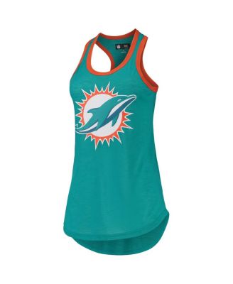 Women's Aqua Miami Dolphins Tater Tank Top