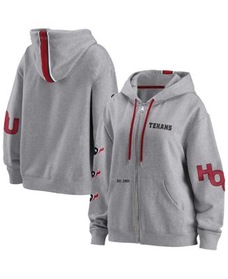 Women's WEAR by Erin Andrews Gray Houston Texans Full-Zip Hoodie