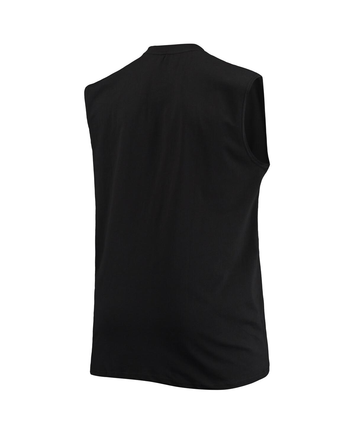 PROFILE MEN'S BLACK LAS VEGAS RAIDERS BIG AND TALL MUSCLE TANK TOP 