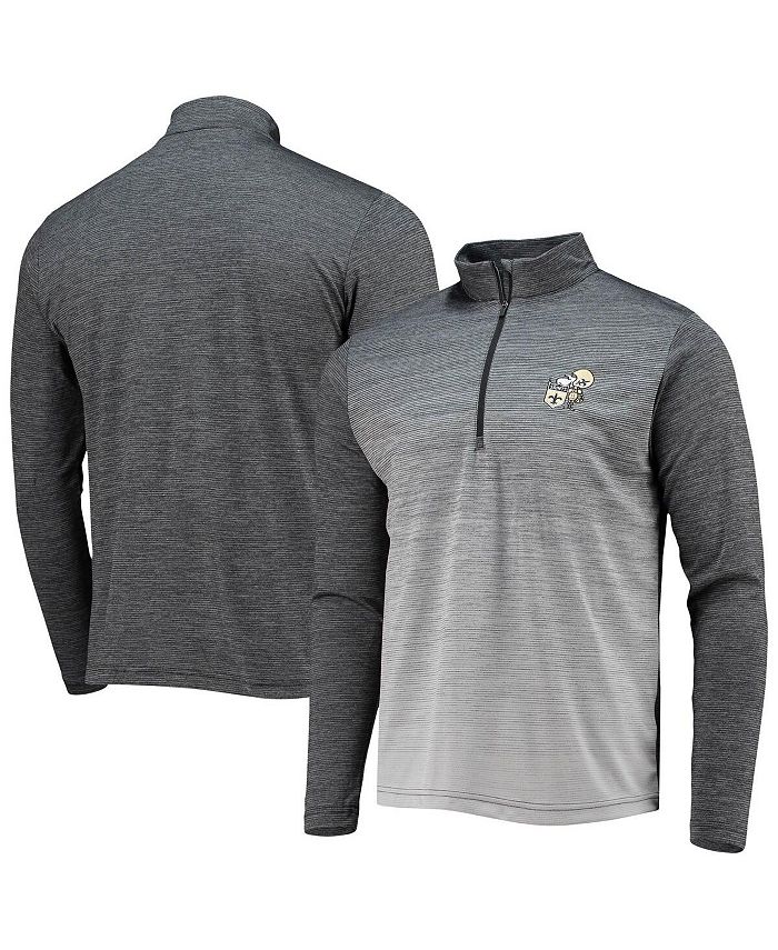 Men's Antigua Heather Gray/Charcoal New Orleans Saints Carry Long Sleeve Button-Up Shirt Size: Medium