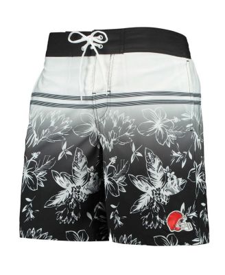 Men's Black Cleveland Browns Island Volley Swim Shorts