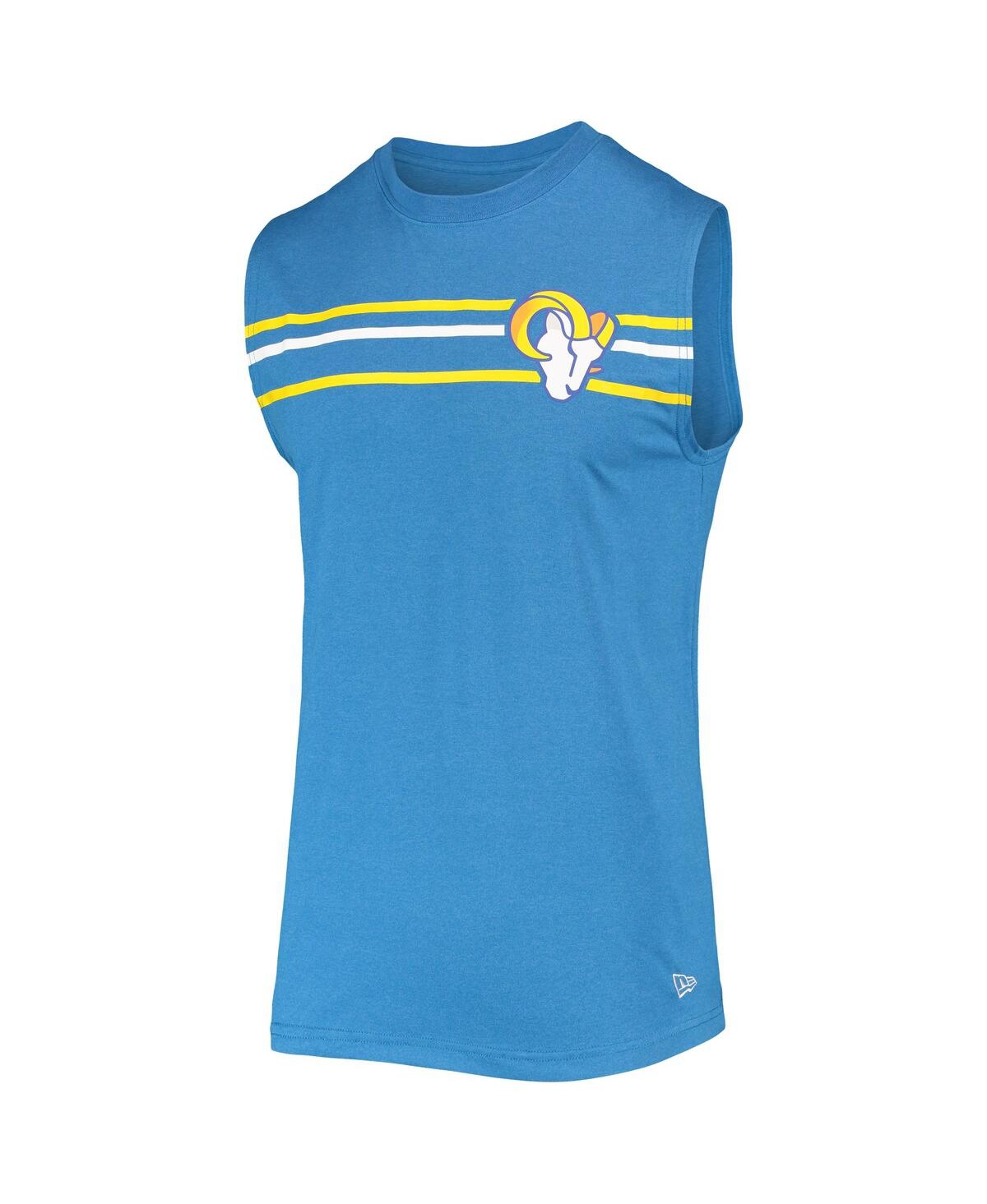NEW ERA MEN'S NEW ERA ROYAL LOS ANGELES RAMS BRUSHED SLEEVELESS TANK TOP 