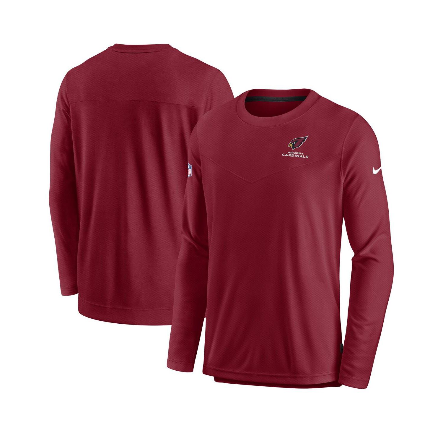 Men's Cardinal Arizona Cardinals Lockup Performance Long Sleeve T-shirt