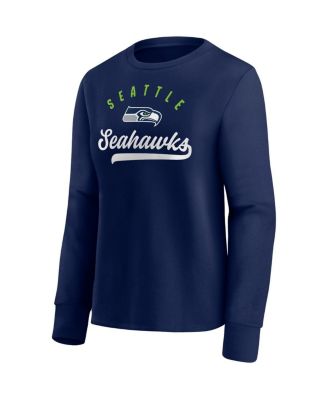 Women's College Navy Seattle Seahawks Ultimate Style Pullover Sweatshirt