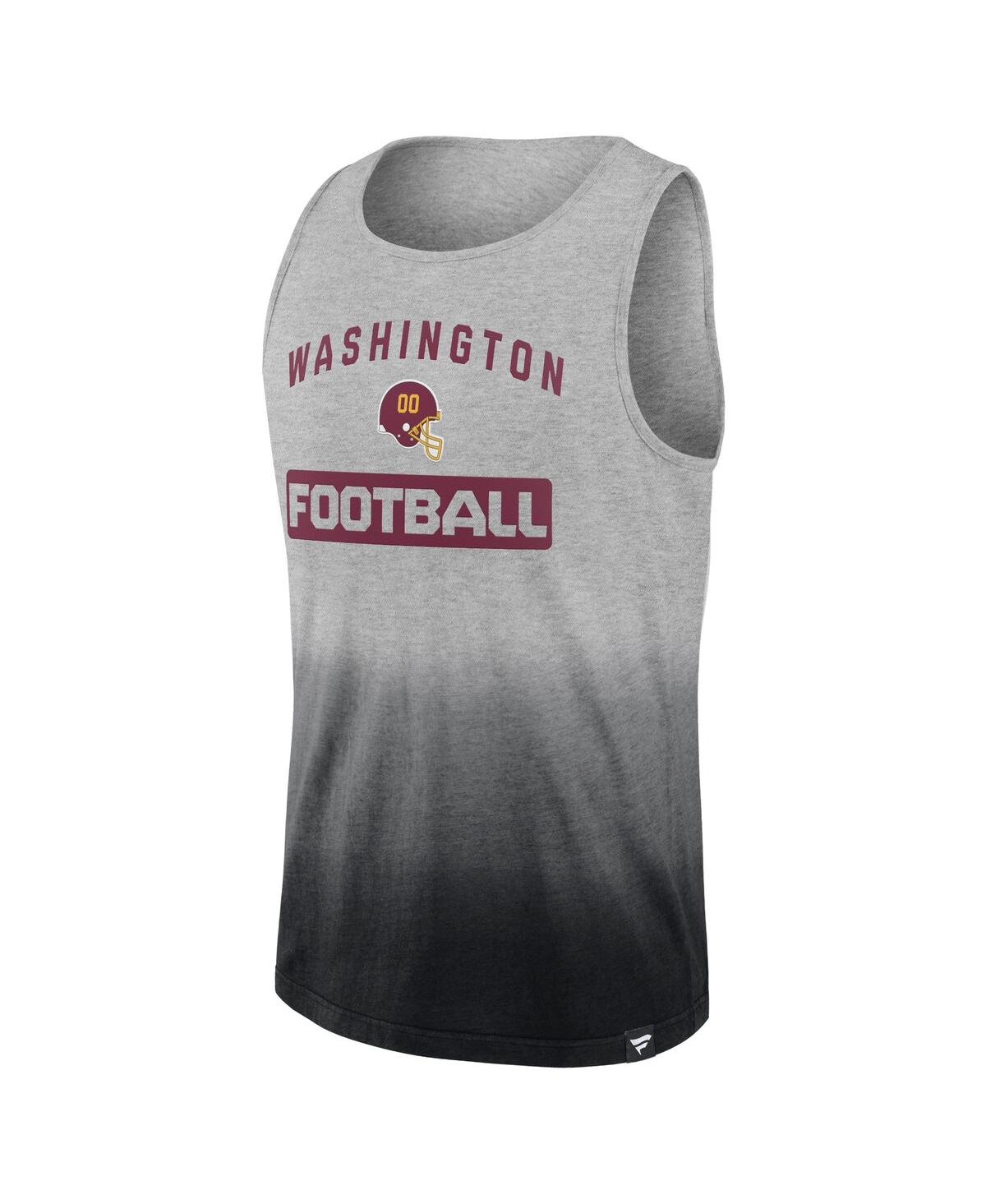 Fanatics Men's  Heathered Gray And Black Washington Commanders Our Year Tank Top In Heathered Gray,black