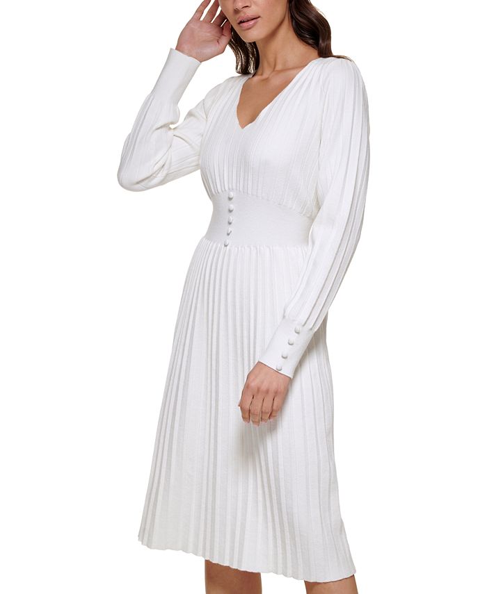 Robe Pull Manches Longues Imprimée BCBG MAX AZRIA Dark Ink Combo Taille XXS - NEUVE AVEC ÉTIQUETTES