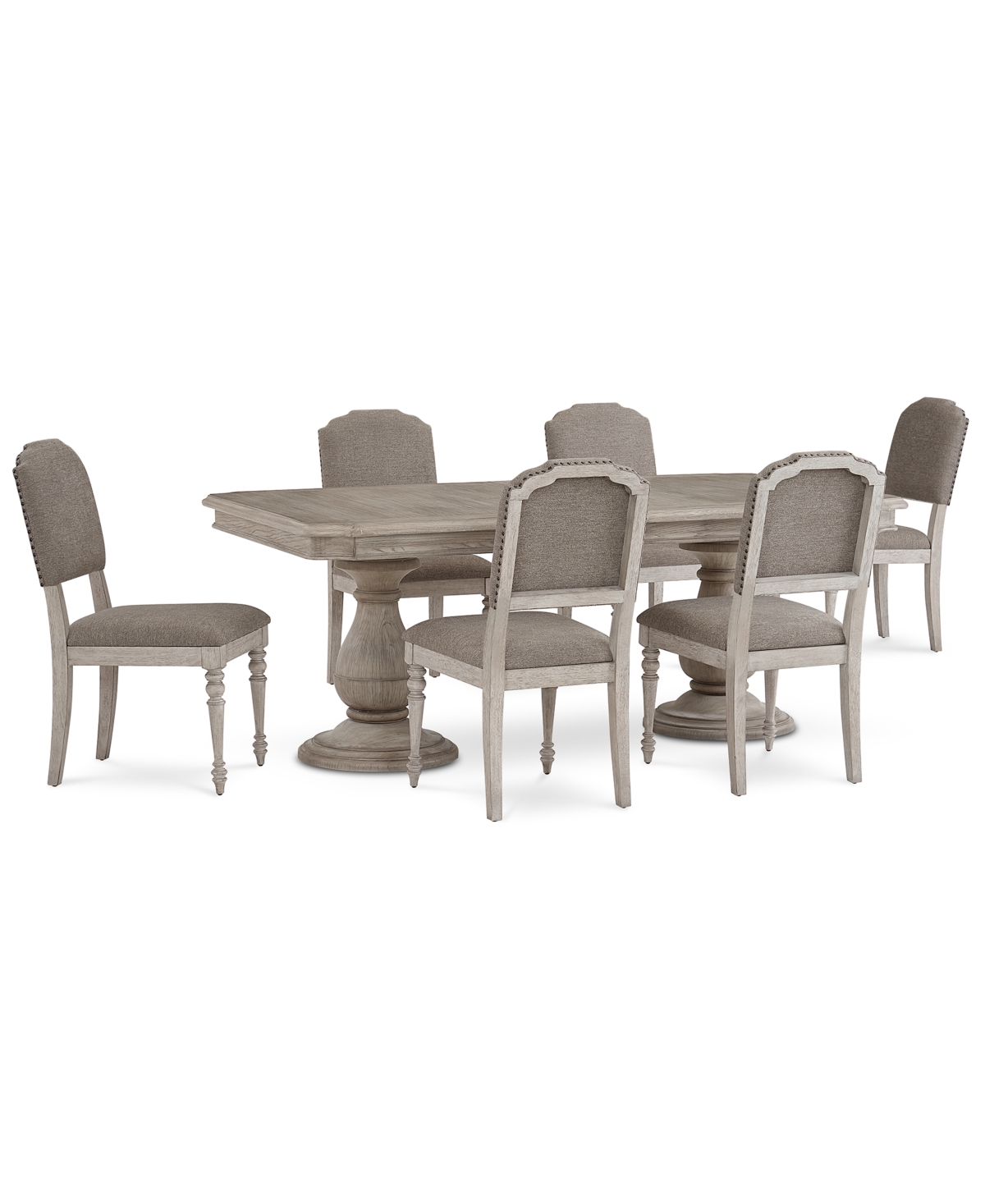 13052946 Anniston Dining 7-Pc. Set (Table, 6 Side Chairs) sku 13052946