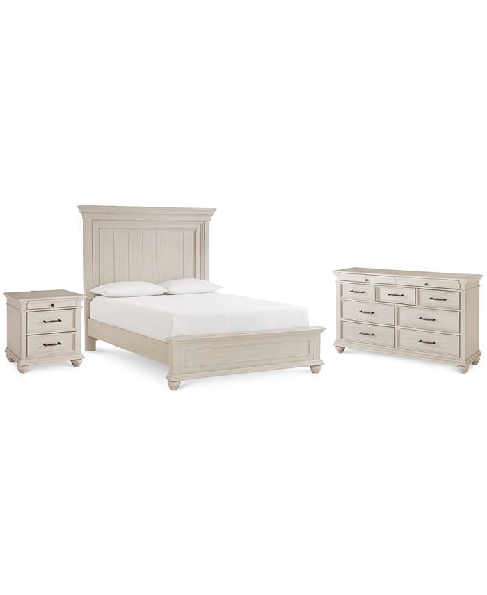 Furniture Quincy Grey Bedroom Furniture, 3Pc. Set (Queen Bed
