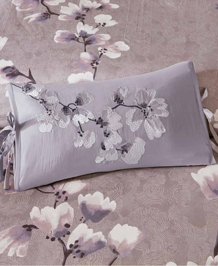 Natori Sakura Blossom Embroidered Decorative Pillow, 12