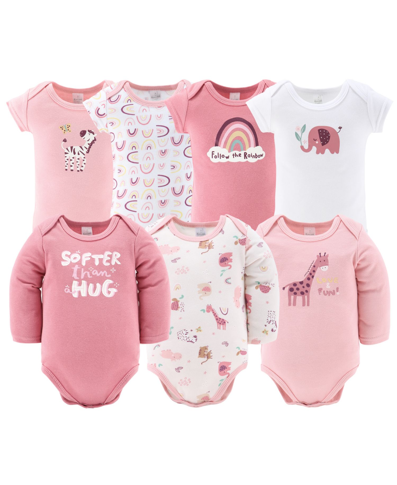 Baby Girls Newborn Shower Gift Set Layette Essentials, Pink