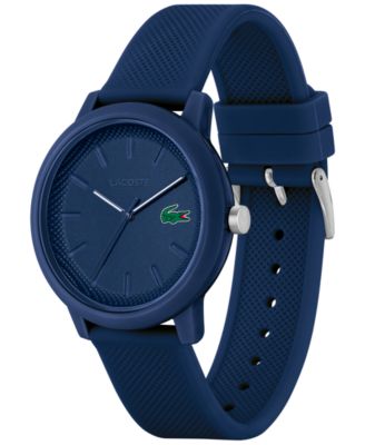 Men's L.12.12 Blue Silicone Strap Watch 42mm
