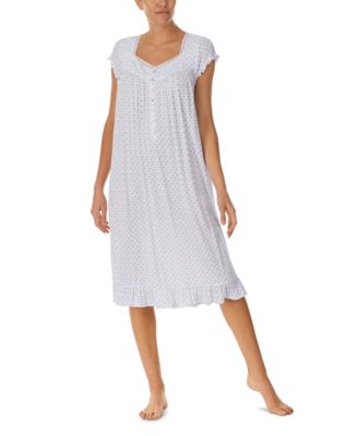 Eileen West - Women's Cotton Lace-Trim Waltz Nightgown
