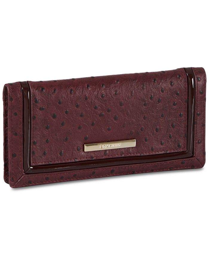 Brahmin Women's Ady Wallet – Slim & Lightweight With 12 Card Slots + Zip Pocket