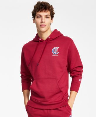 Champion Men's Powerblend Long-Sleeve Pullover Graphic Hoodie