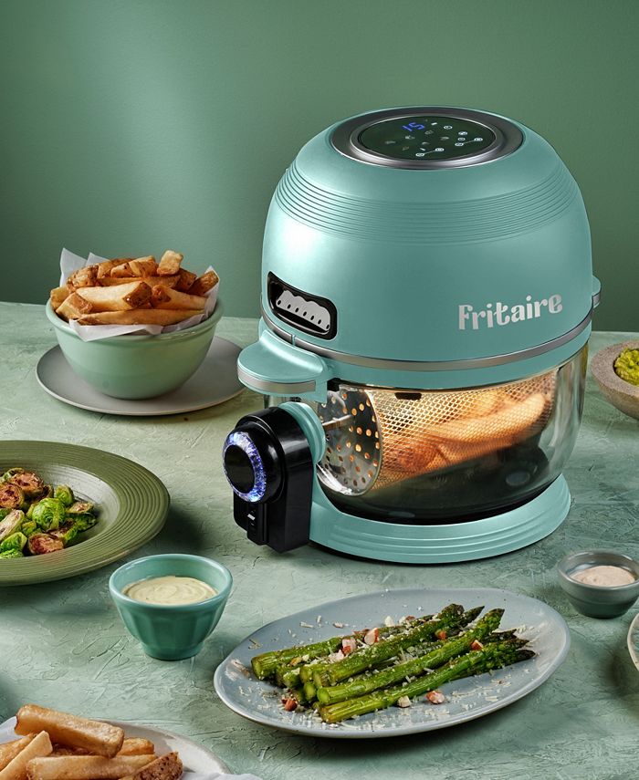 Fritaire Self Cleaning Glass Bowl Air Fryer Set, 4 Piece Sage Macy's