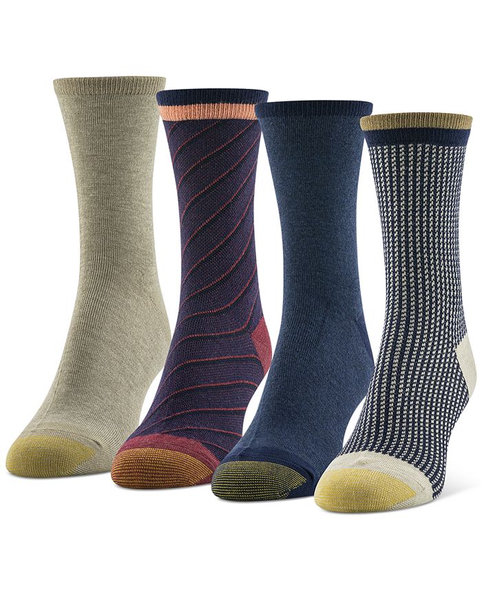 Gold Toe WOMEN'S 4PACK CASUAL BESPOKE MIDI SOCKS Macy's