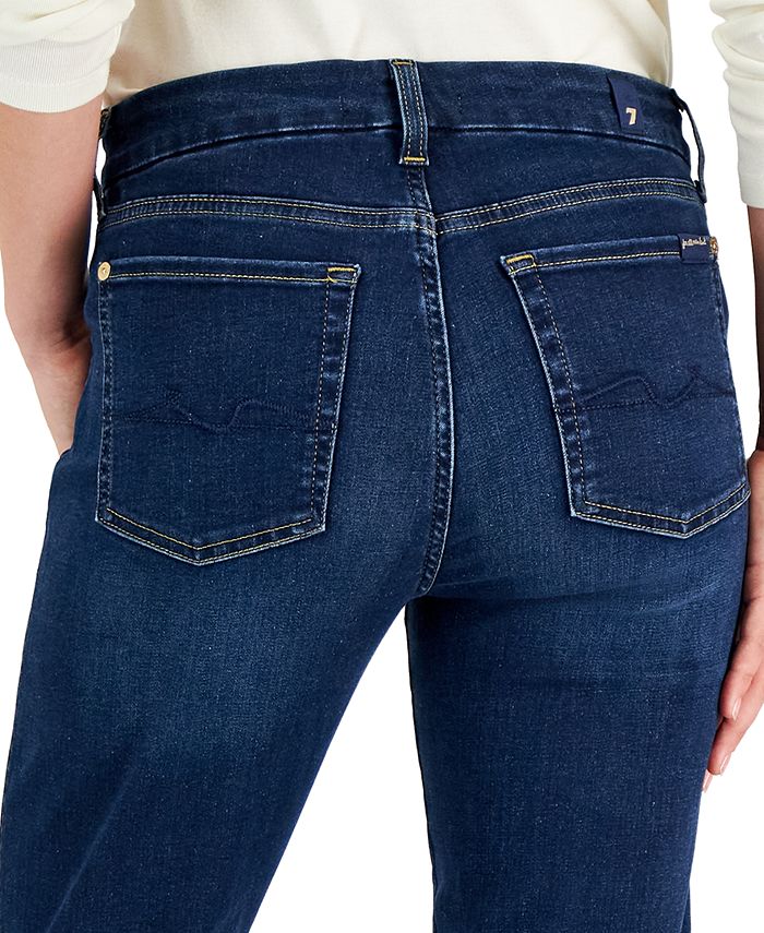 NWT 7 For All Mankind Women’s Kimmie Bootcut Jeans Dark Wash 29x34 main image 0